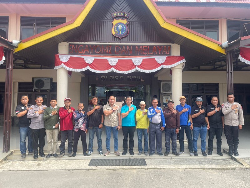 Cegah Karhutla, Satintelkam Polres Inhil Gelar Koordinasi dan Sosialisasi Bersama Lurah se-Kecamatan Tembilahan