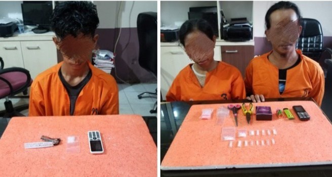 Sat Narkoba Polres Inhil Amankan 3 Pelaku Penyalahgunaan Narkotika Jenis Shabu