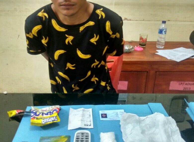 Tim Opsnal Polsek Siak Hulu Amankan Pria Pengedar Narkoba Jenis Shabu
