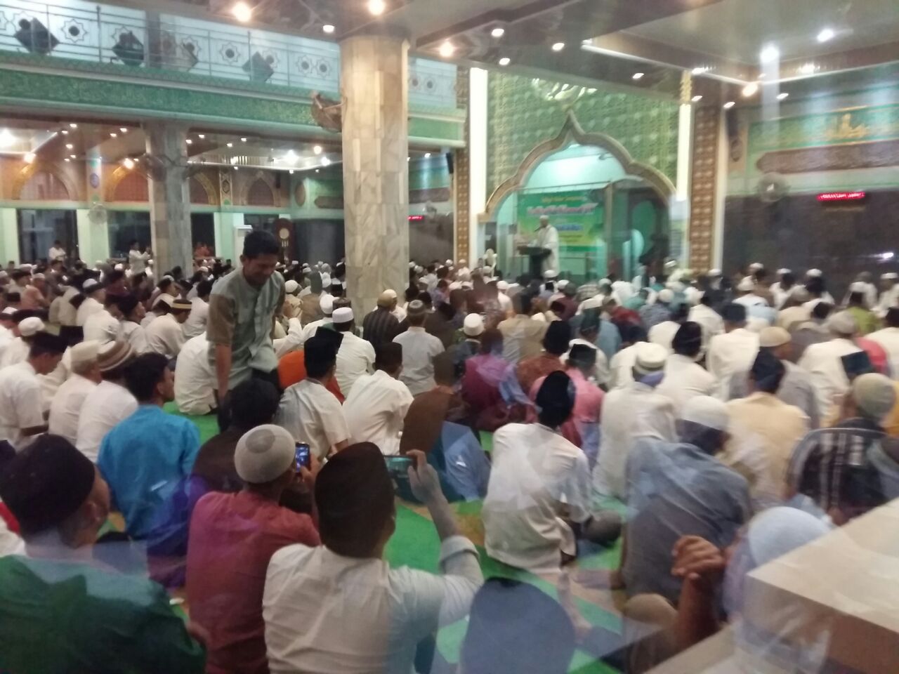 Personil Polres Bengkalis Hadiri Tabligh Akbar Sempena Isra Miâ€™raj 