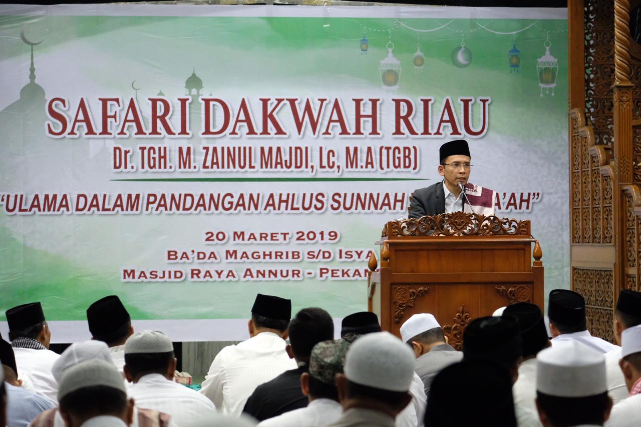 Kapolda Riau Hadiri Safari Dakwah Riau Bersama DR. TGH. M.Zainul Majdi, Lc. Ma (TGB)