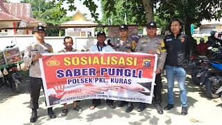 Polsek Pangkalan Kuras Sosialisasi Saber Pungli 