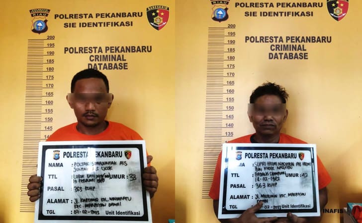 2 Mantan Napi Ditangkap Lagi Usai Maling Motor Warga Pekanbaru