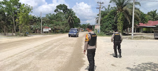 Patroli Rutin, Personil Polsek Langgam Cegah Kecelakaan Jalan
