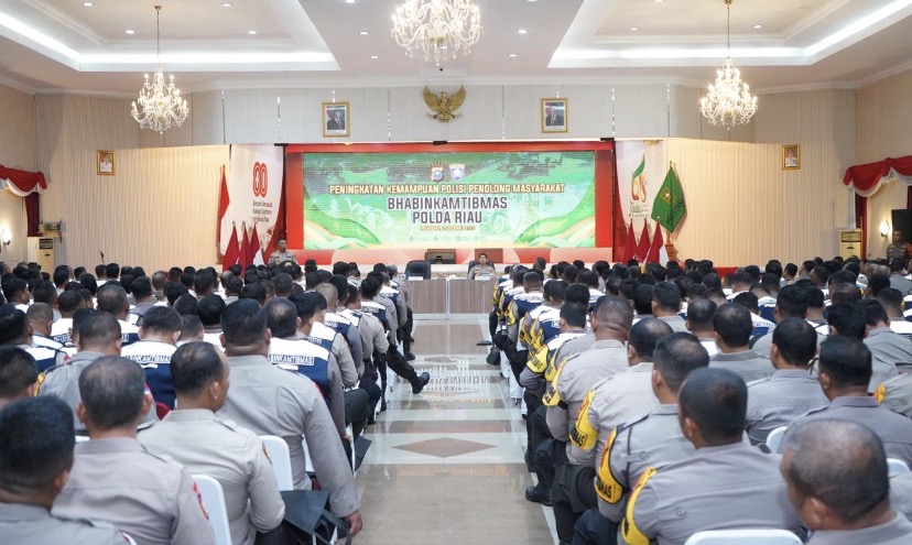 500 Bhabinkamtibmas Polda Riau Ikuti Pelatihan Peningkatan Kemampuan Polisi Penolong