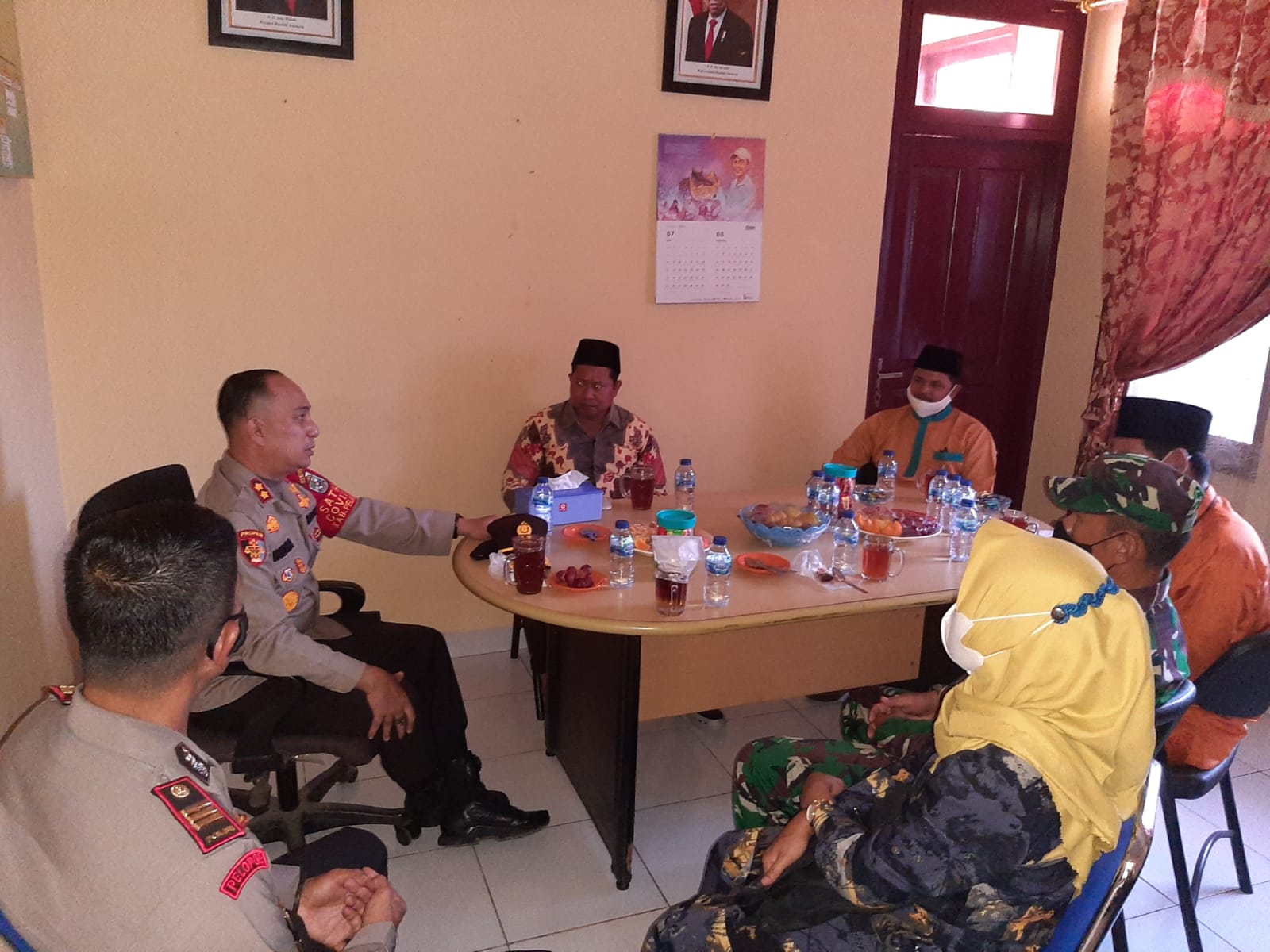 Kunjungi Polsek Ukui, Ini Arahan Kapolres Pelalawan