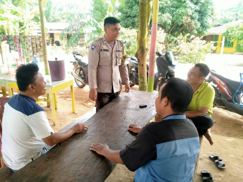 Polsek Rimba Melintang Gelar Cooling System Pemilukada Damai di Kepenghuluan Jumrah Rohil