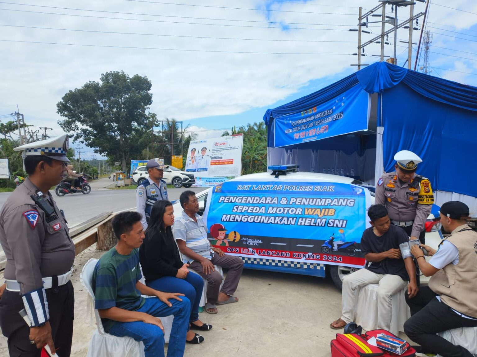 Sat Lantas Polres Siak Berikan Pelayanan Maksimal Pengamanan Nataru 