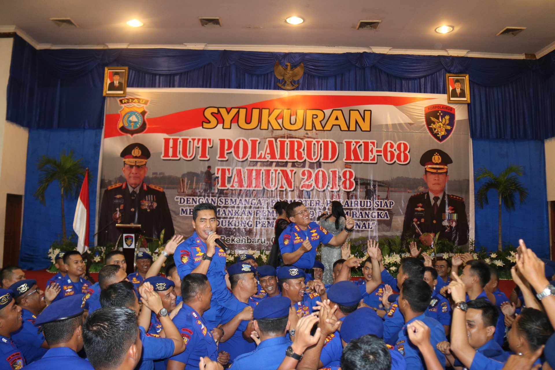 Wakapolda Riau Hadiri Syukuran Hut POLAIRUD Ke-68 Tahun 2018 