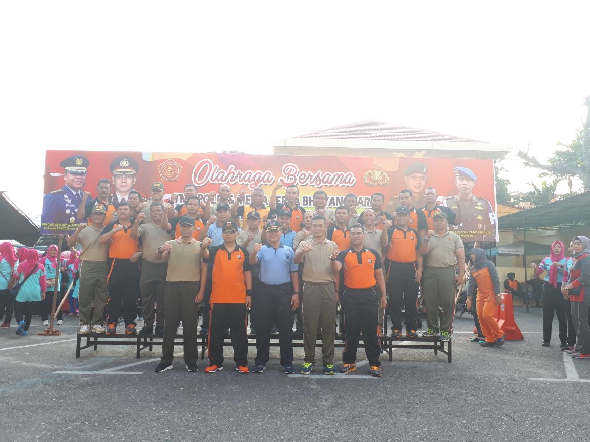 Polresta Pekanbaru Laksanakan Family Gathering Bersama TNI dan Pers