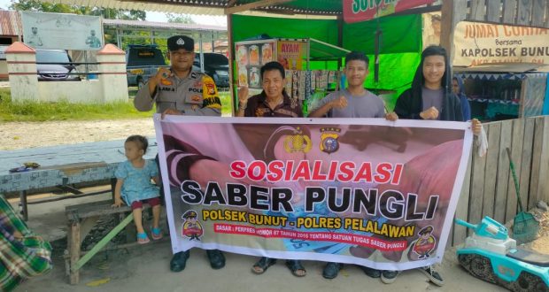 Polsek Bunut Sosialisasi Saber Pungli di Kelurahan