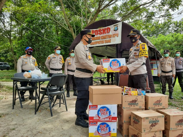 Pastikan Kotak Suara Aman Jelang Pleno KPU, Kapolres Siak Cek Pengamanan Kantor dan Gudang KPUD Siak