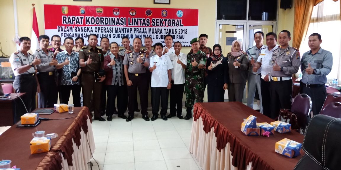 Polres Kuansing Laksanakan Rapat Lintas Sektoral Pilkada 2018