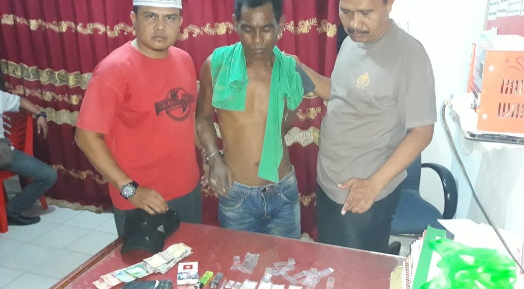 Melarikan Diri Ke Hutan, Pelaku Narkotika Berhasil Diamankan Polsek Kampar Kiri