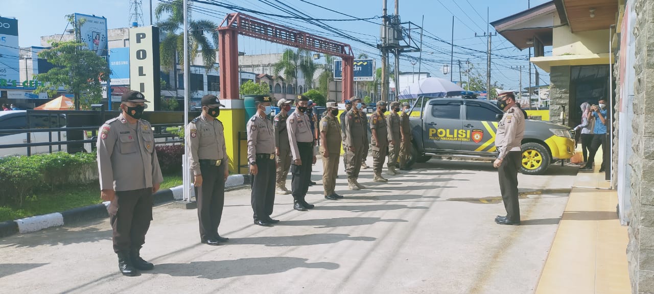 Polsek Pangkalan Kerinci Gelar Mobile System PPKM