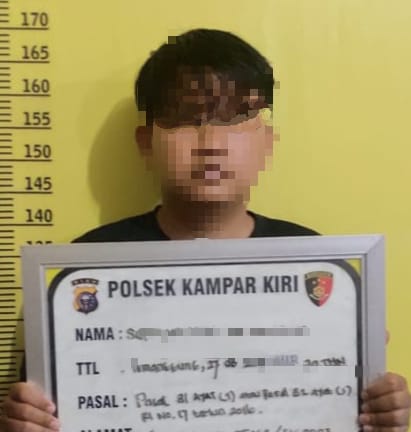 Polsek Kampar Kiri Tangkap Pelaku Pencabulan Terhadap Anak Dibawah Umur
