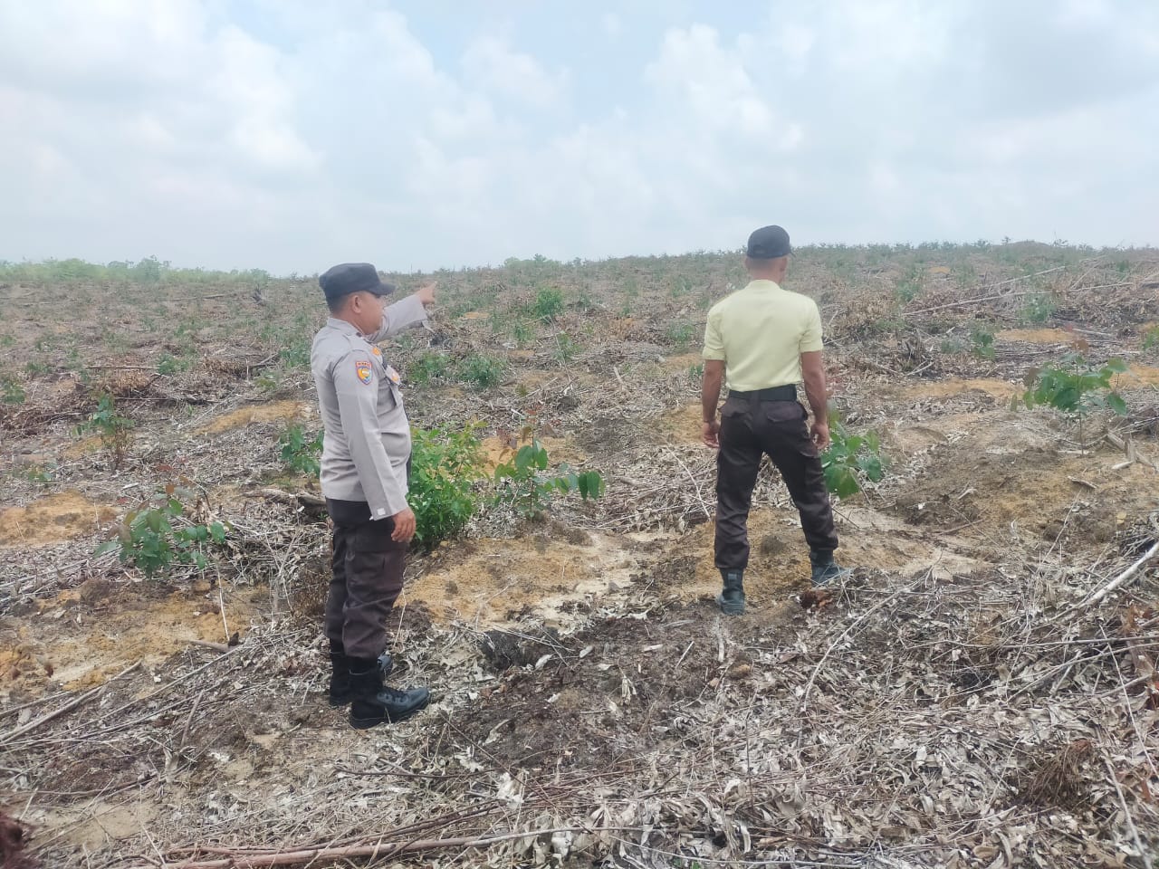 Polsek Bunut Patroli Antisipasi Karhutla