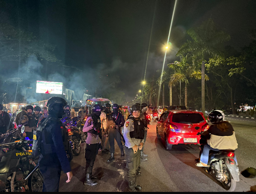 Patroli Gabungan Skala Besar, Agar Kota Pekanbaru Aman dan Kondusif
