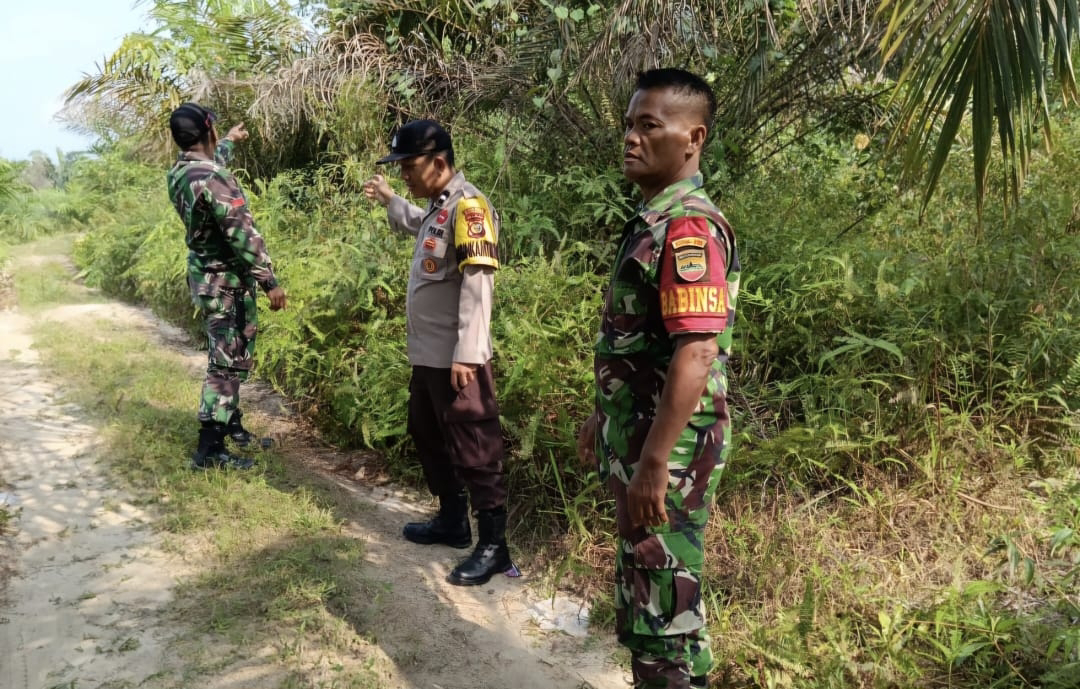 Polsek Bunut Bersama TNI Cegah Karhutla dan Lakukan Patroli Sinergitas 