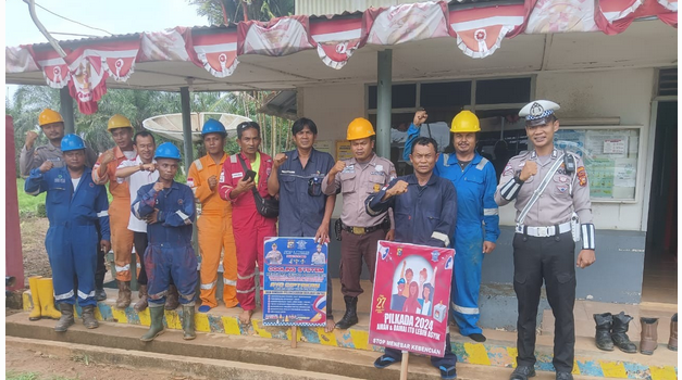 Satlantas Polres Pelalawan Gelar Sosialisasi Kamtibmas Dalam Rangka Cooling System