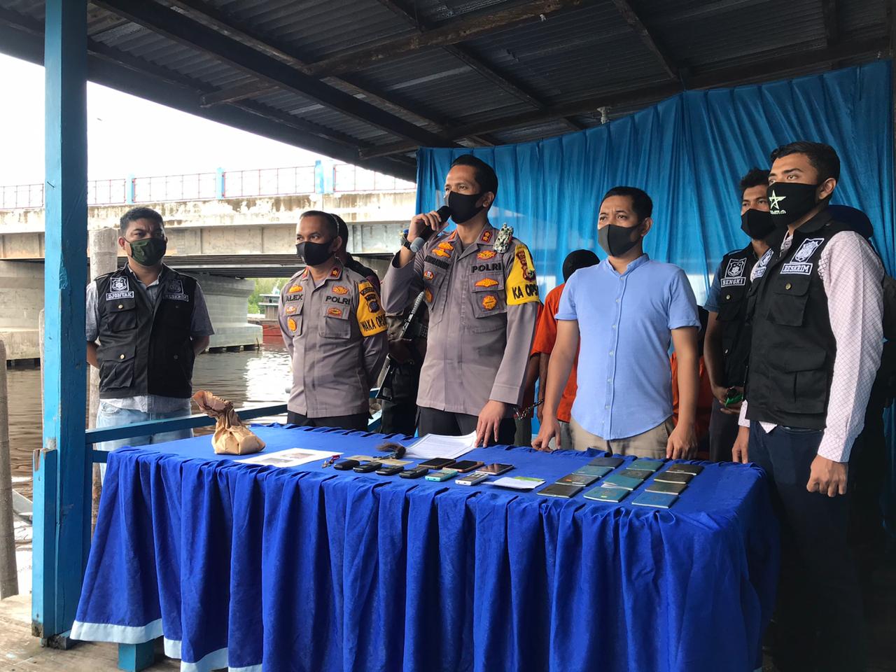 Polres Dumai Release Penangkapan 3 Pelaku Penyelundupan Orang
