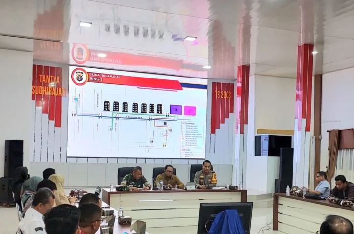 Polres Inhil Rakor bahas pengamanan debat kandidat Pilkada Inhil