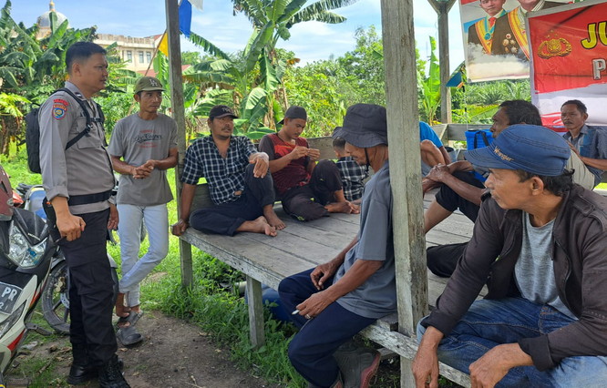 Cooling System Pasca Pilkada 2024 di Kelurahan Banjar XII Oleh Polsek Tanah Putih 