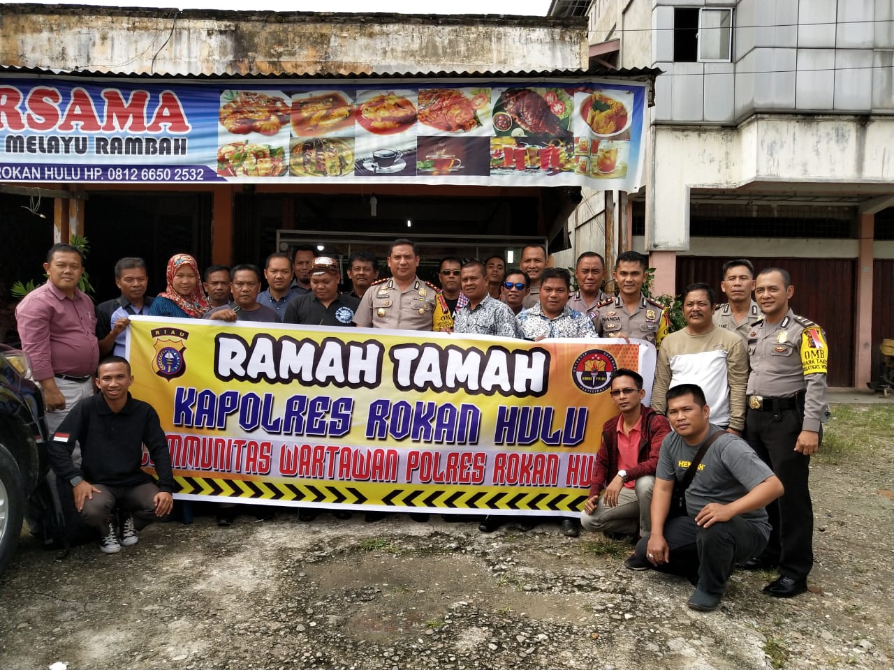 Kapolres Rokan Hulu Ramah Tamah Dengan Rekan Media se Kabupaten Rohul