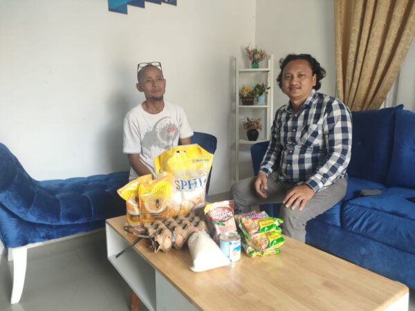Peduli Terhadap Masyarakat, Polres Dumai Berikan Bantuan Sembako