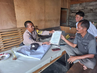 Polsek Langgam Sosialisasi dan Sebarkan Maklumat Kapolda Riau 