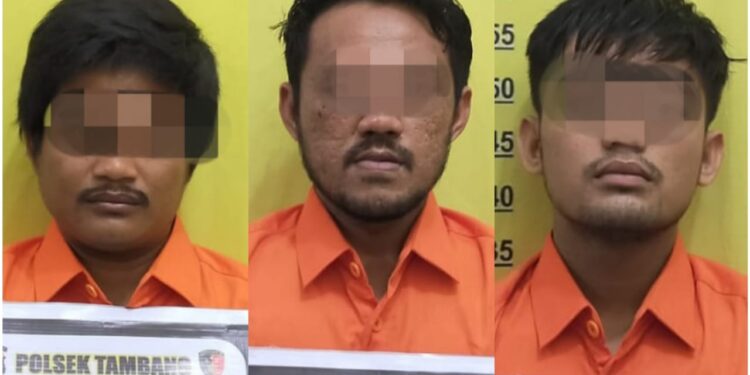 3 Tersangka Kasus Curanmor ini Ditangkap Reskrim Polsek Tambang di Pekanbaru