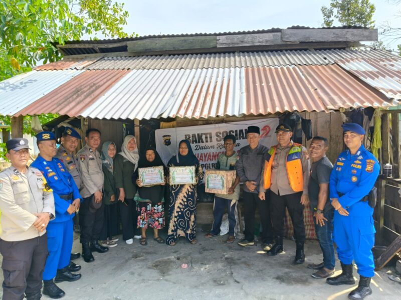 Polres Siak Gelar Bakti Kesehatan dan Pembangunan Sembako untuk Masyarakat Pesisir