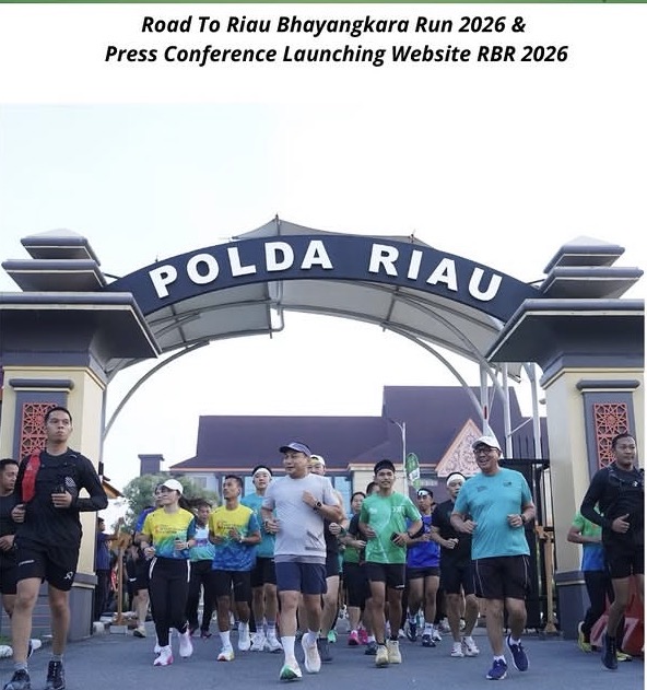 Polda Riau Launching Riau Bhayangkara Run 2026, Kapolda Ajak Masyarakat Jaga Lingkungan dan Perkuat Persatuan