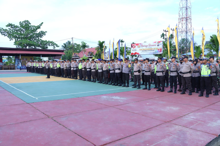 Polres Inhil Apel Persiapan Pawai Malam Takbiran Idul Adha