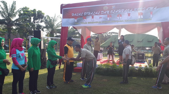 Korem 031 WB Gelar Olahraga Bersama Dengan Polri, Menjalin Silaturahmi dan Tingkatkan Sinergitas 