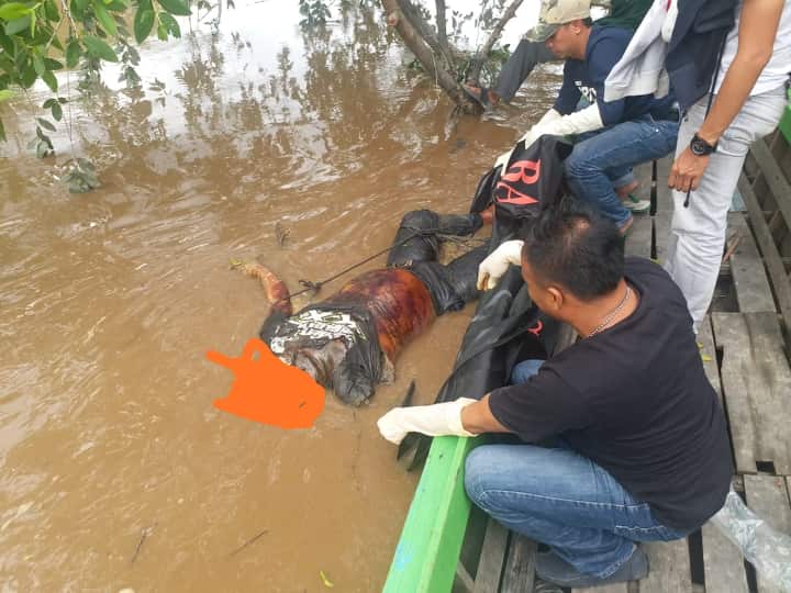 Polsek Tembilahan Laksanakan Evakuasi Penemuan Mayat Ini 