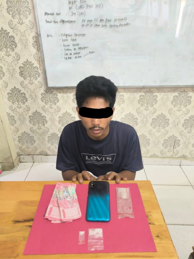 Tim Opsnal Satres Narkoba Polres Siak Amankan Satu Orang Pria Diduga Pelaku Penyalahgunaan Narkotika