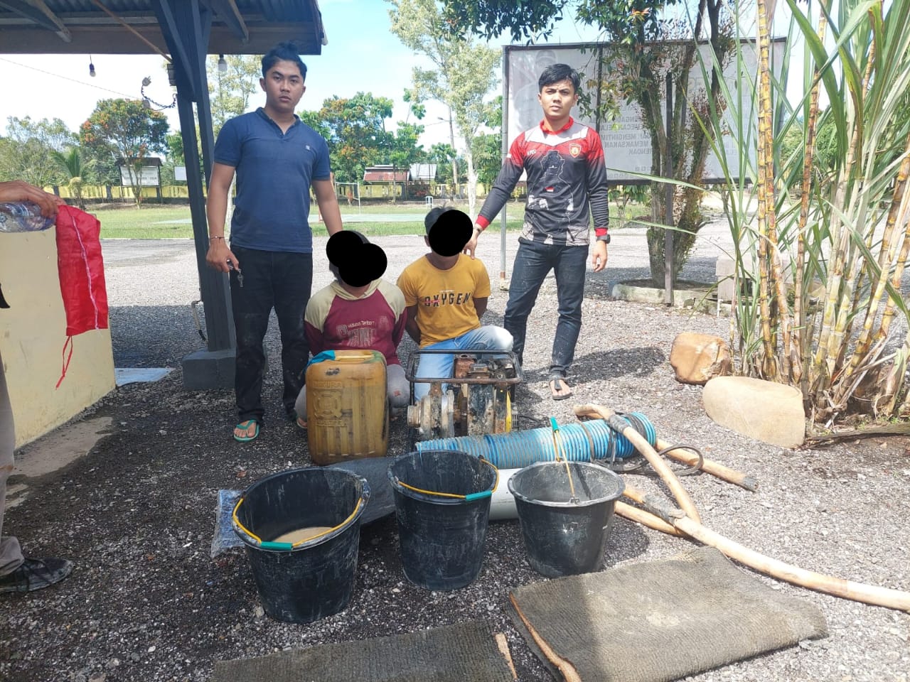 Polsek Singingi Hilir Ungkap Kasus Penambangan Emas Tanpa Izin (PETI) di Desa Sungai Paku Kecamatan Singingi Hilir