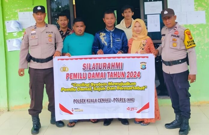 Antisipasi Gejolak Pilkada, Polsek Kuala Cenaku Bersinergi Dengan Kades