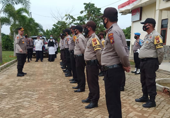 Kapolres Pelalawan Berikan Arahan Saat Kunker ke Polsek Pangkalan Lesung