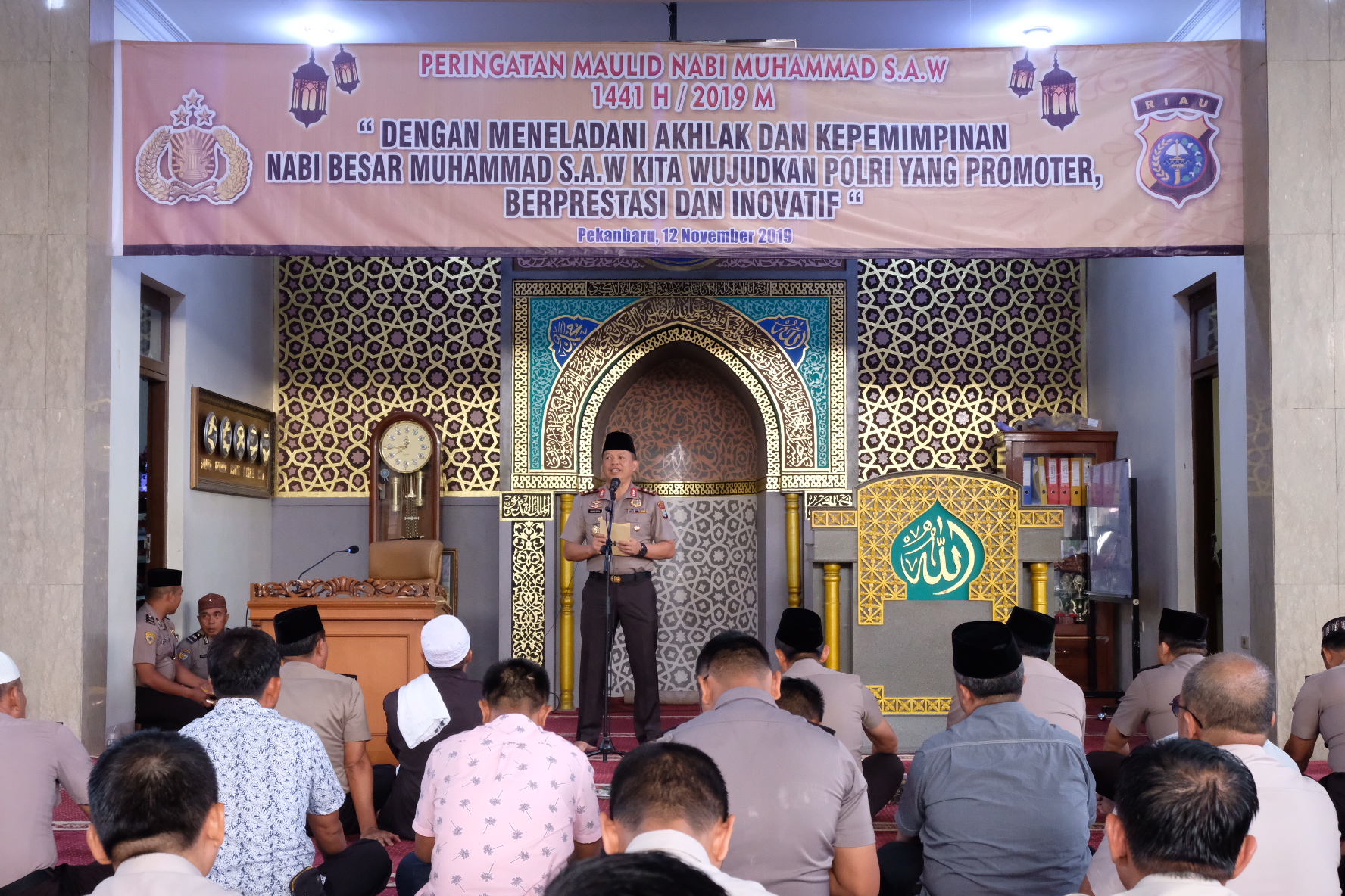 Polda Riau Peringati Maulid Nabi Muhammad S.A.W. 1441 H