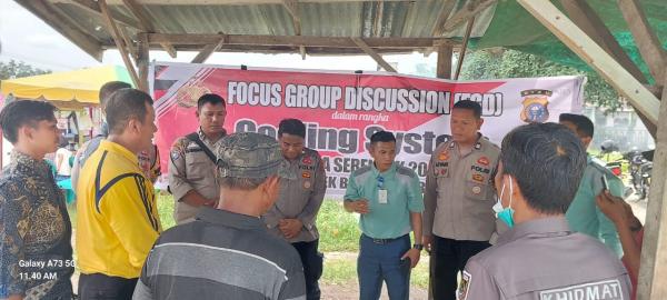 Tingkatkan Kolaborasi, Polsek Bukit Kapur Laksanakan Cooling System dan FGD Bersama Masyarakat