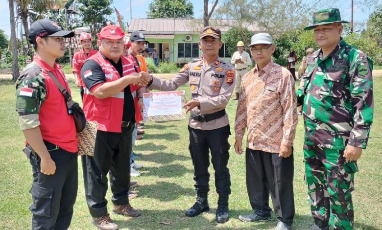 Jadi Inspektur Apel Kesiapan Penanganan Karhutla, Iptu Suheri Sitorus: Seluruh Elemen Di Bonai Darussalam Komit Zero Fire