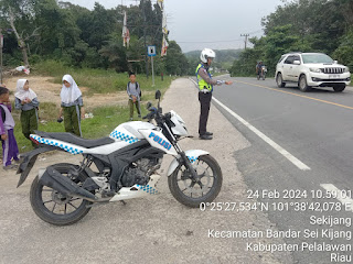 Cipta Kamseltibcar Polisi Pengaturan Lalulintas di Bandar Sei Kijang 