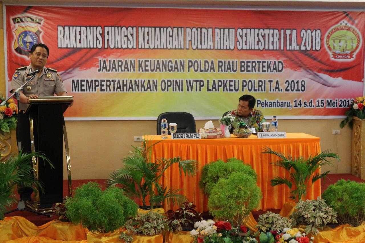 Kabid Keu Polda Riau Pimpin Rakernis Fungsi Keuangan Polda Riau