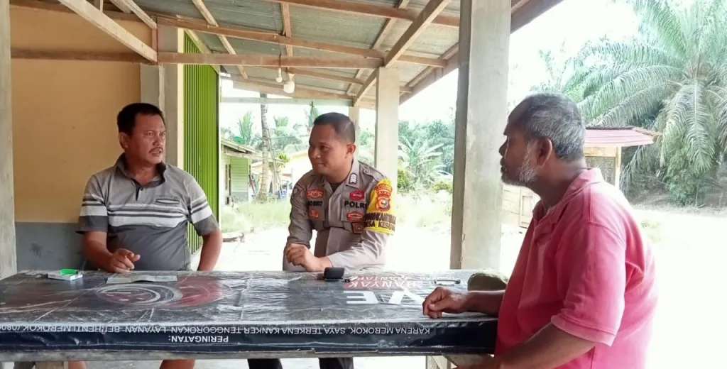 Polisi Pangkalan Kuras Giat Silaturahmi Dengan Masyarakat, Cooling System Jelang Pilkada 2024