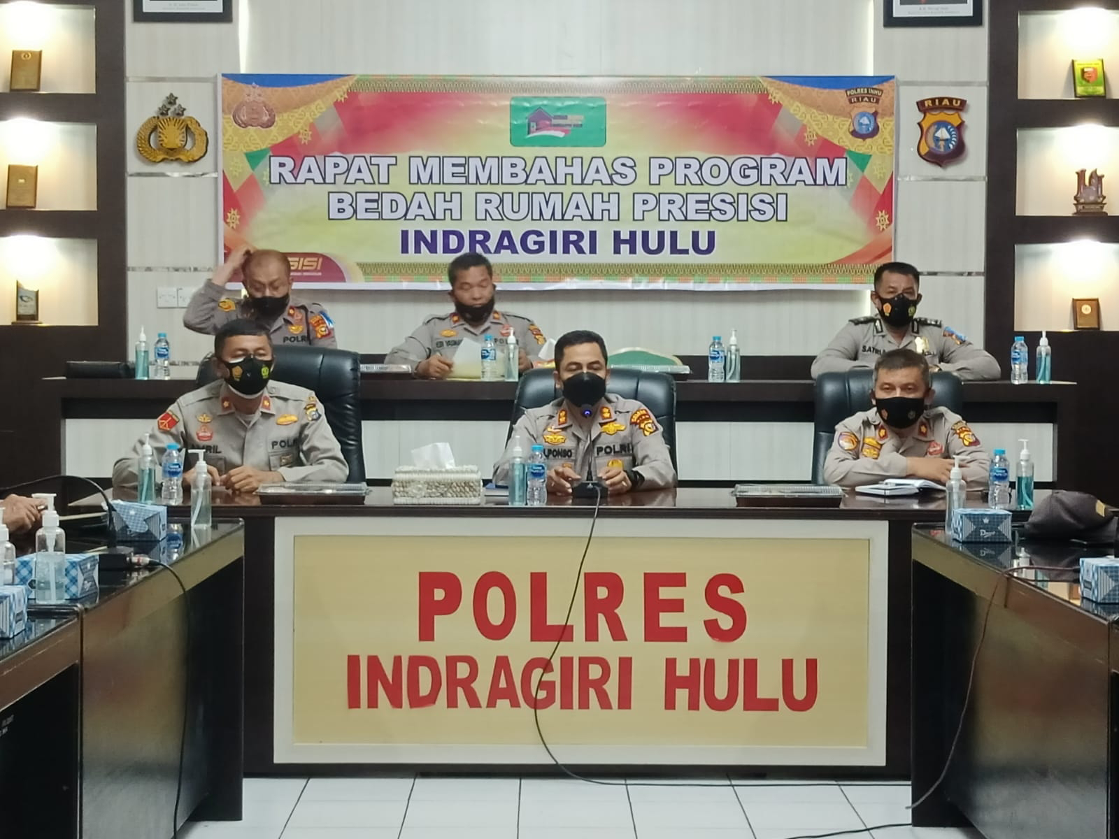 Kapolres Inhu Pimpin Rakor Membahas Program Bedah Rumah Presisi Untuk Masyarakat Kurang Mampu