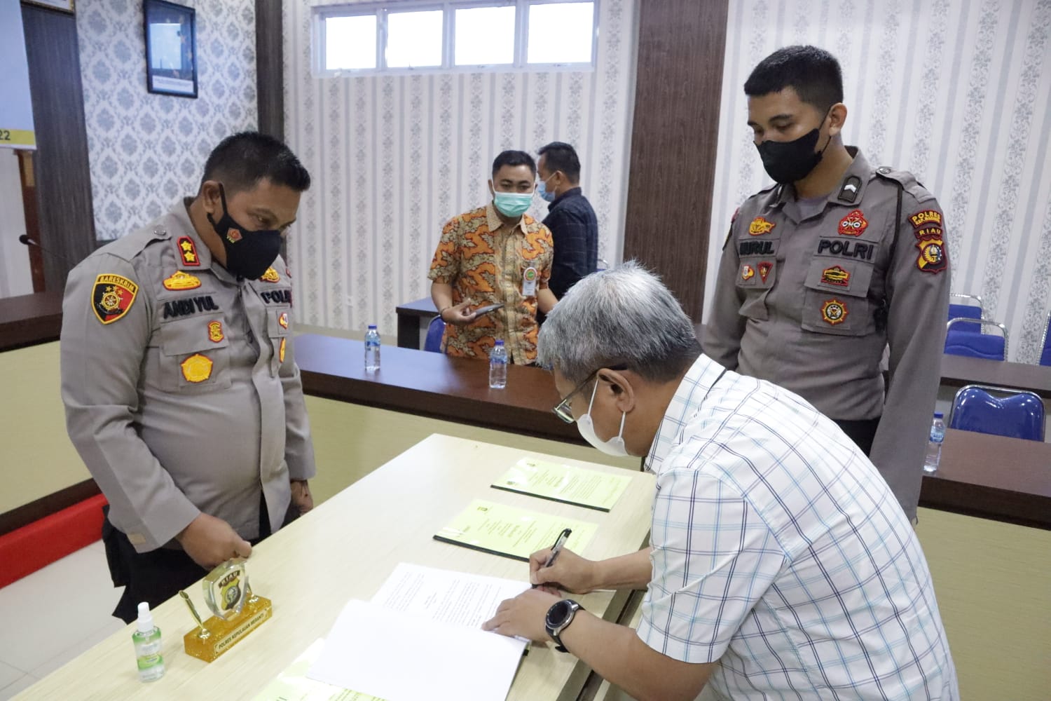 Berkomitmen Amankan Objek Vital Negara, Polres Meranti MoU dengan Perbankan di Meranti