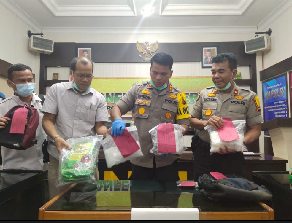 2 Kg Lebih Sabu Senilai 4 Milyar Berhasil Diamankan Jajaran Polres Inhu