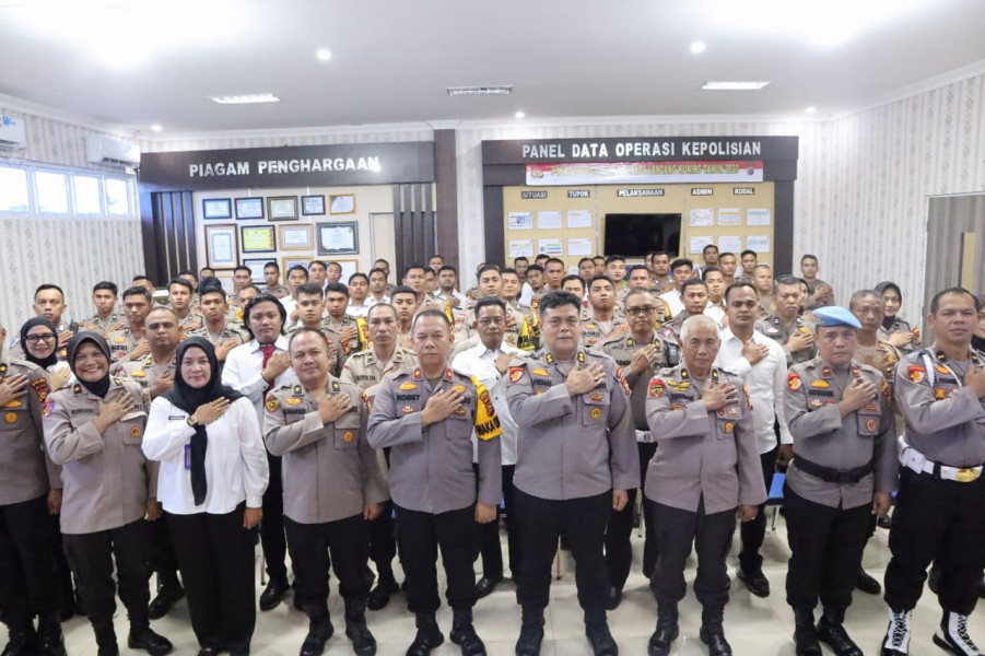 Polri dan Sosialisasi Perpol Nomor 7 tahun 2022 Kepada Personel Polres Meranti